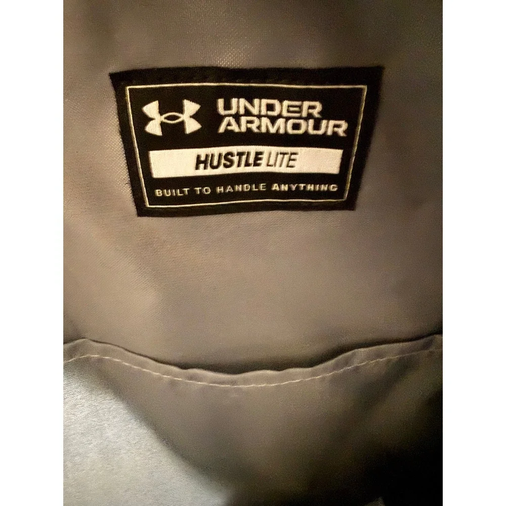 Under Armour Hustle Lite Backpack Black Neon Green UA Storm Laptop Bag
